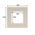 thumbnail image 3 of Grey Acid Free 20x20 Picture Frame Mats with White Core Bevel Cut for 10x10 Pictures - Fits 20x20, 3 of 3