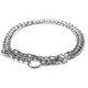 thumbnail image 1 of CHICHUMID Collar Metálico Plateado Para Mascotas Con Cadena Resistente Y Tamaño Ajustable, 1 of 8