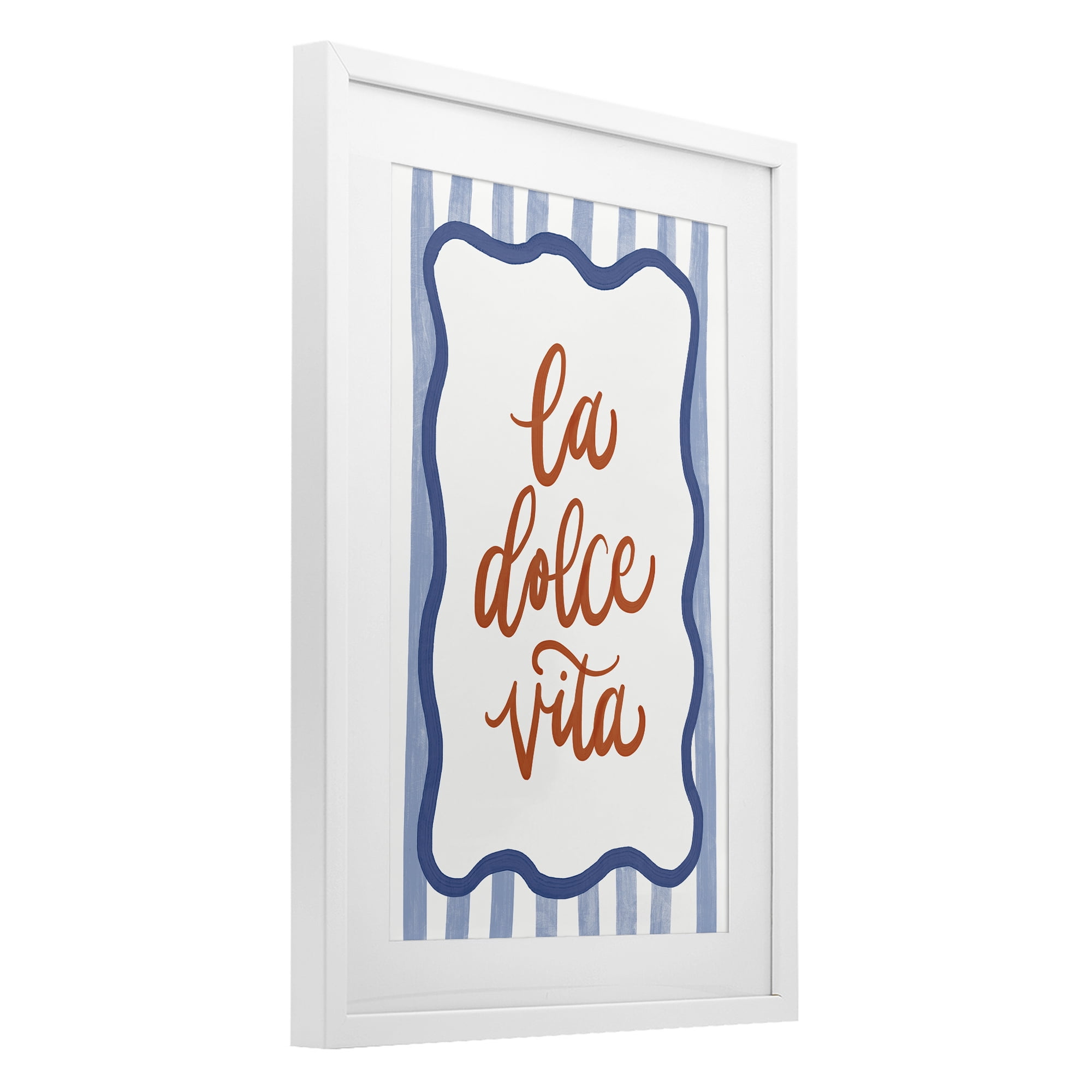 Stupell Industries Italian Kitchen Typography White Framed Print Under Glass, design by Amanda Houston