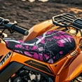 thumbnail image 3 of Uorisanigo Pink Hunting Camo Forest Seat Cover for ATV Four-Wheeler Seat Cover Waterproof Polyester, Compatible with Sportsman Rancher Foreman Scrambler Kodiak Grizzly Arctic Cat, 3 of 7