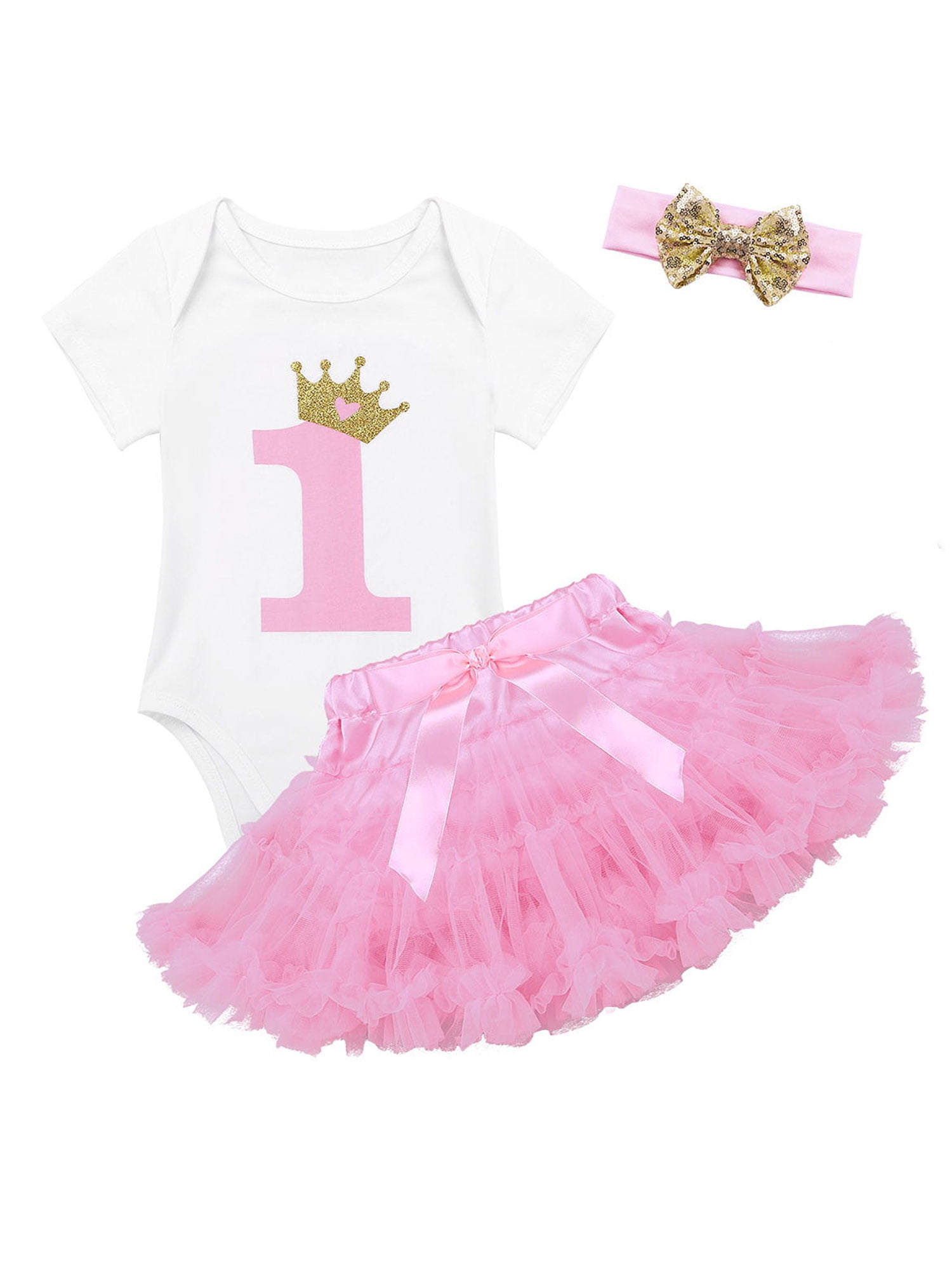 Details about   Rhinestone Hot Pink Crown Newborn Baby White Top Pink Floral Rose Skirt 3-12M