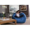thumbnail image 5 of Sofa Sack Bean Bag Chair, Memory Foam Lounger with Microsuede Cover, Kids, Adults, 5 ft, Royal Blue, 5 of 6