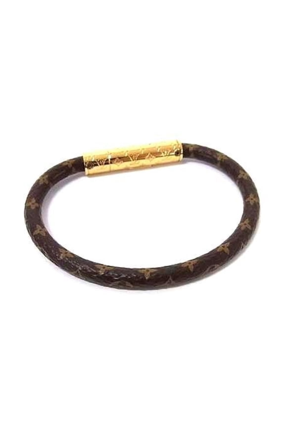 Pre-Owned LOUIS VUITTON LV Confidential Bracelet M8274F Brown Monogram for Men and Women