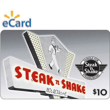 Steak n Shake $10 Gift Card (email delivery) (Best Steak And Shake Burger)