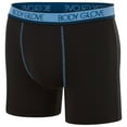 thumbnail image 2 of Body Glove 4-Pack Mens Underwear Boxer Briefs - Anti Chafing Long Leg Boxer Briefs for Men w/Breathable Flex Fit - Solid/M, 2 of 5