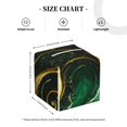 thumbnail image 4 of Fotbe Green Marble Porta Pañuelos Decorativo de Cuero, Caja Cuadrada Moderna para Pañuelos Faciales, Organizador y Dispensador 5x5x5'', 4 of 7