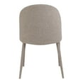 thumbnail image 4 of Moe's Home Collection Burton 18" Fabric Dining Chair in Beige (Set of 2), 4 of 9