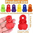 thumbnail image 2 of 6 Pieces Color Manual Easy Can Opener, Premium Plastic Shields Tab Openers, Leakproof Soda Can Lids, 2 of 5