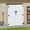 White, variant on Dextrus Tall Outdoor Storage Shed, Vertical Lockable Tool Storage Resin Shed for Garden, Garage, Patio, No Shelves Included, Brown