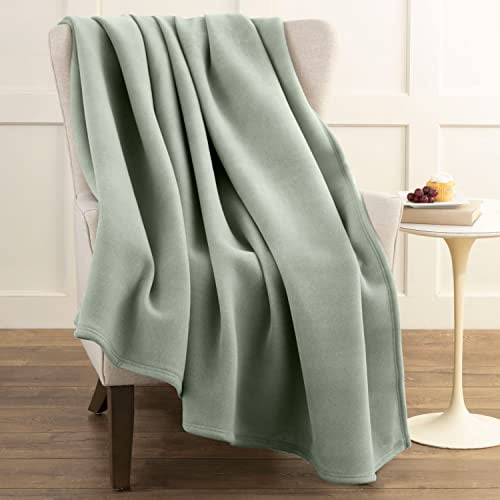 White vellux blanket sale