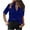 Blue, variant on AXXD Black Basic Tops for Women Sexy Casual Summer 2024 Ladies Turndown Collar Loose Tops Casual Button Shirts Long Sleeve Blouse