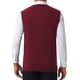 thumbnail image 3 of CHALCOS CHIC Chalecos de Hombre Argyle Knit Slim Fit Sin Mangas Color Contrast Pullover Chaleco S Burdeos Azul, 3 of 7