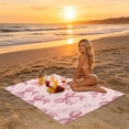 thumbnail image 5 of Bcylexb Bow Beach Towels for Girl, 30"x 60" Microfiber Summer Beach Pool Towels Sand Free Quick Dry Bath Towels for Travel Swimming Camping Party Gift for Women, 5 of 6