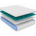 thumbnail image 2 of 12 Inch Twin XL Hybrid Mattress, Medium Firm, Copper Cooling Gel, Motion Isolation, Edge Support, 2 of 8