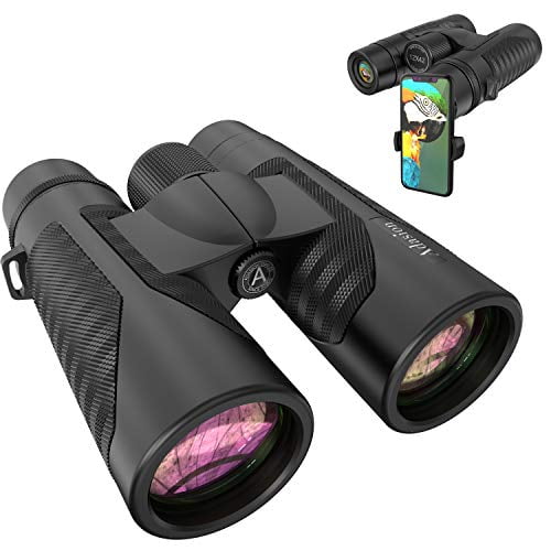 12x42 Binoculars for Adults with Universal Phone Adapter - Super 