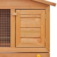 thumbnail image 5 of vidaXL Outdoor Rabbit Hutch Small Animal House Pet Cage 3 Doors Wood, 5 of 5
