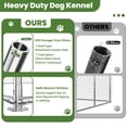 thumbnail image 4 of TIME RAY 15x15 ft  Dog Kennel Outdoor for 2 Dogs,Outside Heavy Duty Dog Enclosure with Double Cage,Waterproof Cover and Security Lock, 4 of 10