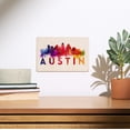 thumbnail image 2 of Austin, Skyline Abstract, Large Letters Birch Wood Wall Sign (6x9 Rustic Home Decor, Ready to Hang Art), 2 of 5