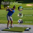 thumbnail image 5 of The Original Country Club Elite Real Feel Golf Mats 4'x4' Heavy Duty Commercial Practice Mat. The First Golf Mat That Lets You Swing Down Through, Simulator, Indoor, Outdoor Use, 5 of 6