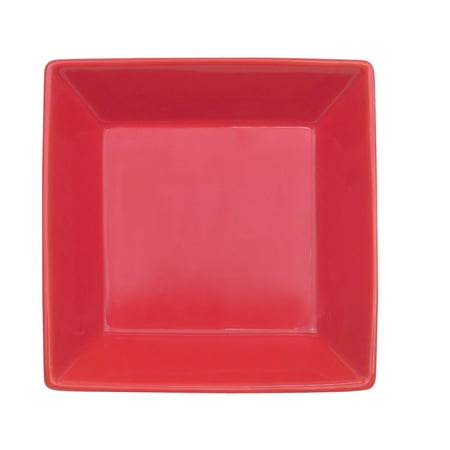 

Color Arts Square Bowl 15 Oz. 6 Sq. X 1-3/4 H Stoneware Red