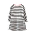 thumbnail image 6 of HILEELANG Toddler Girls Long Sleeved Dresses Christmas Winter Cotton Casual Cute Party Stripe Flowers Pattern Dress 5T, 6 of 7