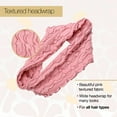 thumbnail image 5 of Scunci x Kelsey Anderson Wide Textured Headwrap Headband, Pink, 1 count, 5 of 8