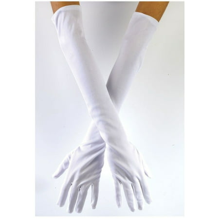 Gloves Child White Opera 15In Accessory