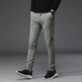 thumbnail image 4 of Pantalones De Hombre Pantalones Casuales De Gabardina, 4 of 5