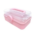 thumbnail image 1 of Reweti Clearance Three-layer Folding Storage Box Portable Toolbox Cosmetics Transfer Box Art Nail Storage Box, 1 of 2