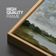 thumbnail image 3 of IDEA4WALL Extra Large Framed Canvas Print Wall Art Tranquil Landscape Soft Brushstroke Lake Scene Artwork Nature Vintage Fine Art Antique Retro Wall Decoration for Rooms Decor - 60"x30", 3 of 5