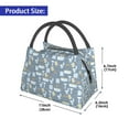 thumbnail image 2 of Easygdp Blue Bathroom Bolsa de Almuerzo Insulada Reutilizable, Bolsa de Mano y Bandolera para Oficina, Trabajo, Viajes, 2 of 6