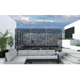 thumbnail image 2 of MAYEERTY Screen Divider with Stand, Alloy Steel Metal Black, 76" x 47", 2 of 5