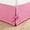 Pink, variant on Gallickan Checkered Lace Up Bed Skirt, Beige Color, Fabric Bed Apron for Box Spring