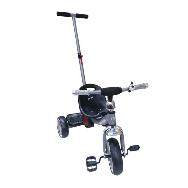 Triciclo con Barra de Empuje Angelin Baby Luz Gris