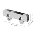 thumbnail image 6 of Dayesque 2-Pack Sliding Cabinet Door Hardware with Metal Pulleys, Smooth Rolling Wheels for Glass Doors, Patio, Closet Use, 6 of 8