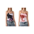 thumbnail image 4 of Yunliwuli Women's Cami Crop Tops Slim Fit Scoop Neck Backless Adjustable Spaghetti Strap Tops Shirts for Summer, 4 of 9