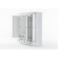thumbnail image 6 of Novasolo Wardrobe with 3 Doors Solid Wood in White, 6 of 8