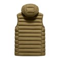 thumbnail image 7 of Iyufng Mens Removable Hooded Quilted Puffer Vests Lightweight Sleeveless Outerwear with Zipper Side Pockets, 7 of 7