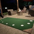 thumbnail image 5 of 9Putt: The Original 9Putt Mat - Golf Putting & Training Game, 8x4', Realistic Turf, 9 Cup Sizes, Poker Chips & Leather Sleeve, In-Outdoor Sports Play, 5 of 12