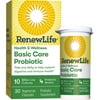 Renewlife Basic Care 10 Billion Live Cultures Vegetarian Probiotic Capsules, 30 Count