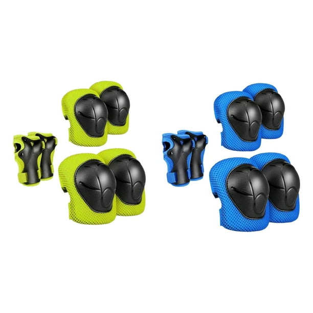 Conjunto de equipo de protección para Patinaje en patines Patinaje Muñequera Codo Rodilleras Zulema Almohadillas de protección