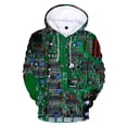 thumbnail image 3 of Sudadera con capucha con gráfico de chip electrónico para hombre, sudadera con estampado 3D de placa de circuito de CPU, sudadera divertida, sudaderas con capucha, ropa de calle, 3 of 5