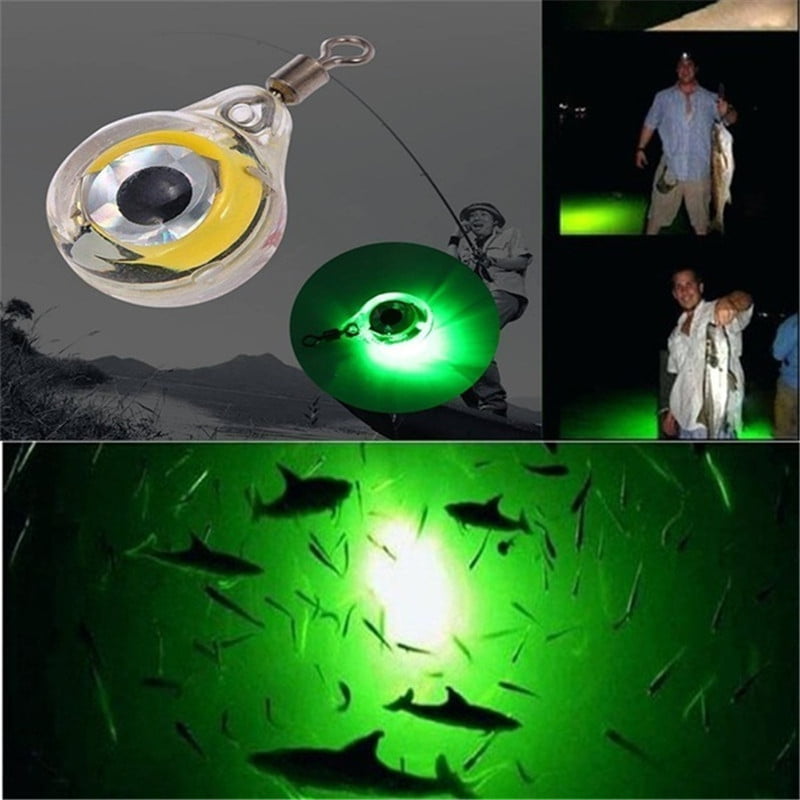 5 Colors Underwater Glow LED Fish Fishing Night Light Fluorescent Bait Lamps 