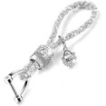 thumbnail image 4 of Llaveros cristalinos del coche para las correas del anillo del llavero del Rhinestone del brillo de las mujeres, 4 of 4