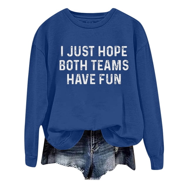 WEAIXIMIUNG Chandails en Molleton Col Rond Femmes Graphique Plage Noël Oversize Femmes Manches Longues Chandails en Molleton Col Rond Imprimé Lettre Léger Ample Chandails en Molleton Blouse Top