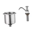 thumbnail image 5 of Dipper Well Faucet Coffee Shop Accessory, Stainless Steel Bar Adjustable Single Hole Kitchen Faucet for Ice Hammers, Ice s regular, 5 of 8