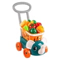 thumbnail image 2 of Mini carrito de de Carrito con 16 piezas de verduras, en edad Tiendas de comestibles Hugo juguetes del carro de la compra, 2 of 9