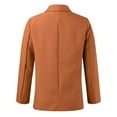 thumbnail image 6 of Women's Casual Blazers Long Sleeve Open Front Solid Business Work Office Jackets Lapel Elegant Loose Fit Coat with Pockets Z002-Orange XL, 6 of 8