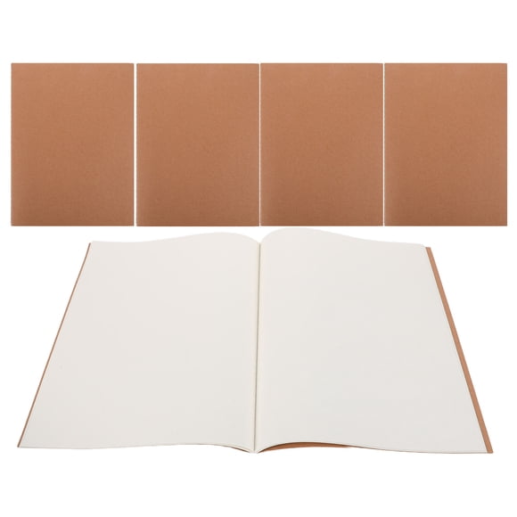 CHICHUMID 5Ud Cuaderno Sin Líneas Para Bocetos Y Anotaciones Con Marrón