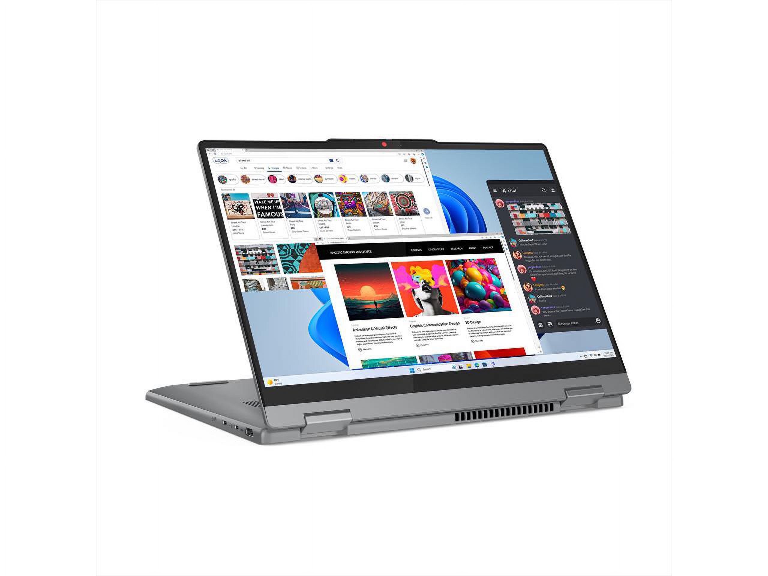Lenovo IdeaPad 5 2-in-1 Touchscreen Intel Core 7 150U 16GB LPDDR5x Memory 1TB PCIe SSD Intel Graphics 14.0" WUXGA IPS Windows 11 Home, Pen in Box, 83DT0036US